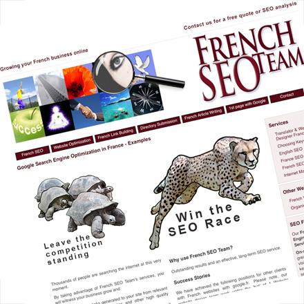 Web design for French SEO Team