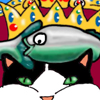 Crowned with a fish illustrations
