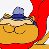 Cat parachuting drawing